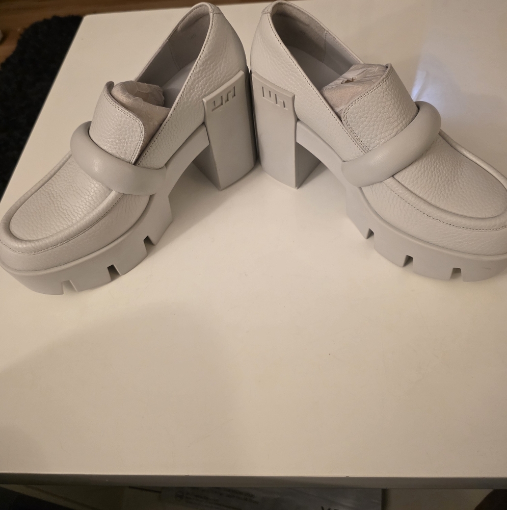UNITED NUDE Grip Loafer Mid Quiet Grey Size 40 (US 9) - Picture 9 of 13